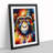 Monkey Portrait No.5 - Single Picture Frame Print-1412328415-1412328400