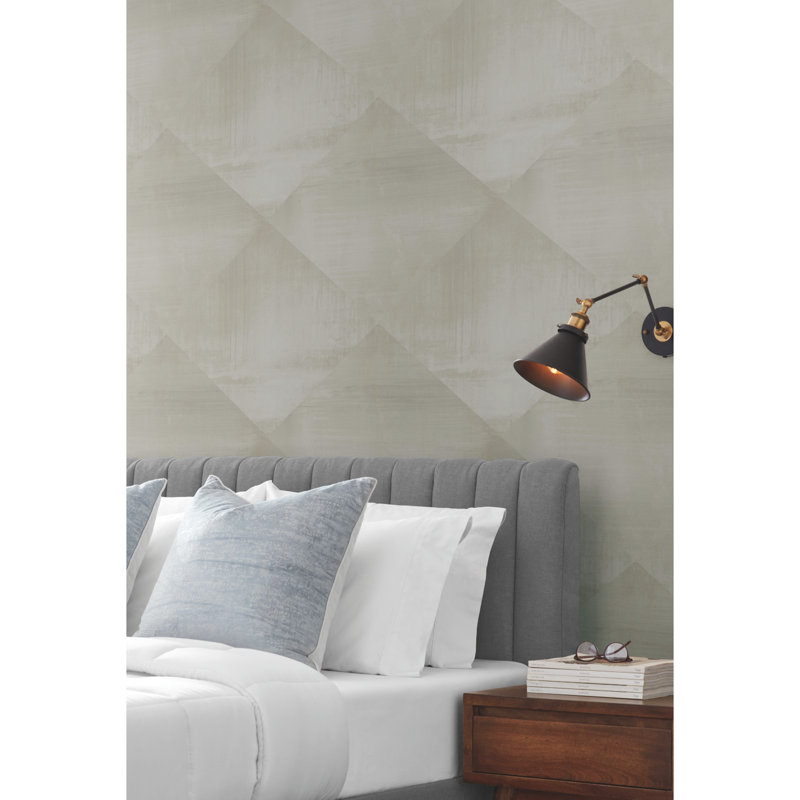 In Clay Geometric Wallpaper Double Roll, Charcoal