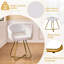 Fauteuil de coiffeuse en velours Akron