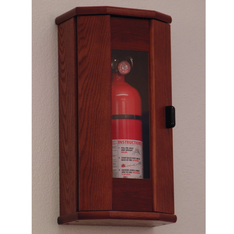 Extincteur d'armoire, Acajou, Taille de l'extincteur: 10 lb