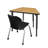 Apex Series Whiteboard Adjustable Trapezoid 1 Students Activity Table-1498758621