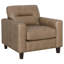 Chaise avec accoudoirs en similicuir Écosse-122453700
