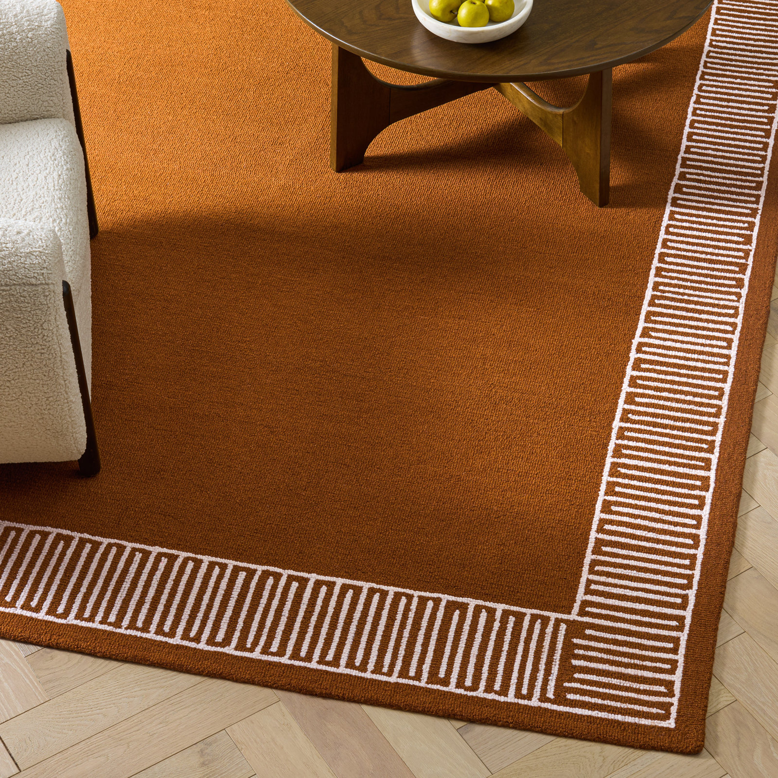 Metro 465 Hand Tufted 80% Wool; 20% Cotton Geometric Rug, Rectangle 8' x 10'