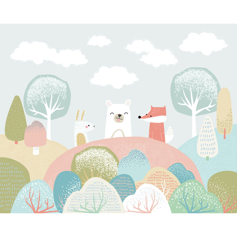 Matte Non-Pasted Wall Mural, 280cm L x 350cm W, Grey