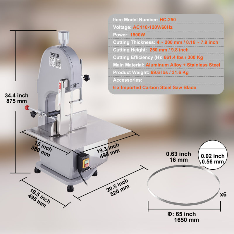 VEVOR Electric Meat Slicer