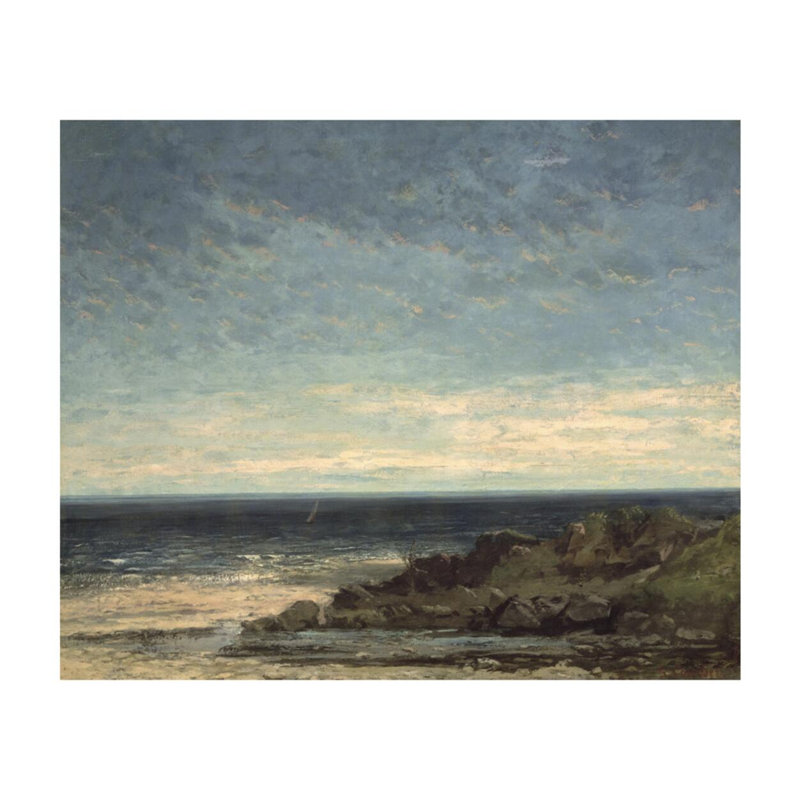Impression sur toile The SeaGustave Courbet, H 16 po x l 20 po