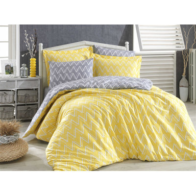 Cotton Chevron / Zig Zag Duvet Cover