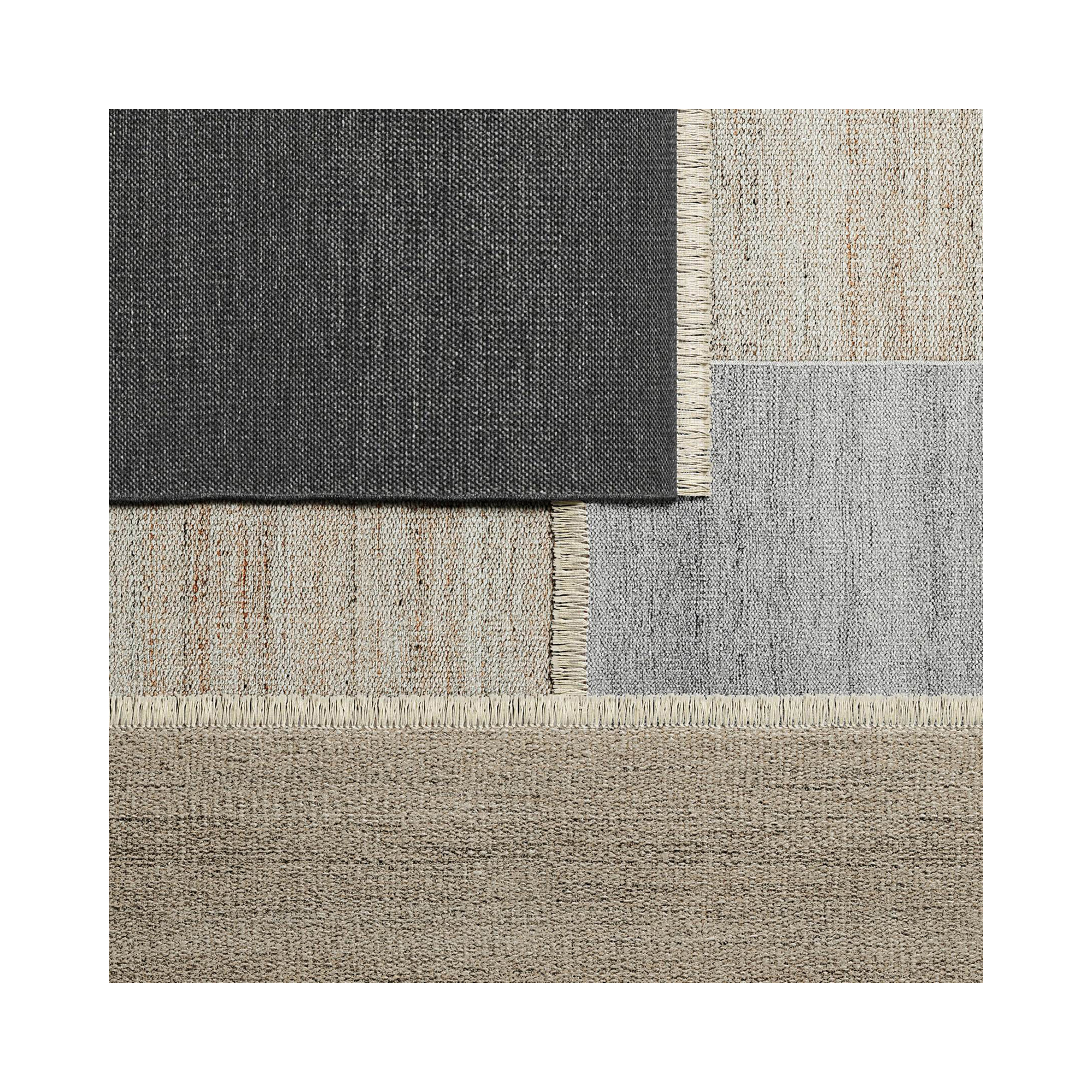 Cassandra Handmade Recycled P.E.T Black Indoor/Outdoor Rug, Rectangle 5' x 8'