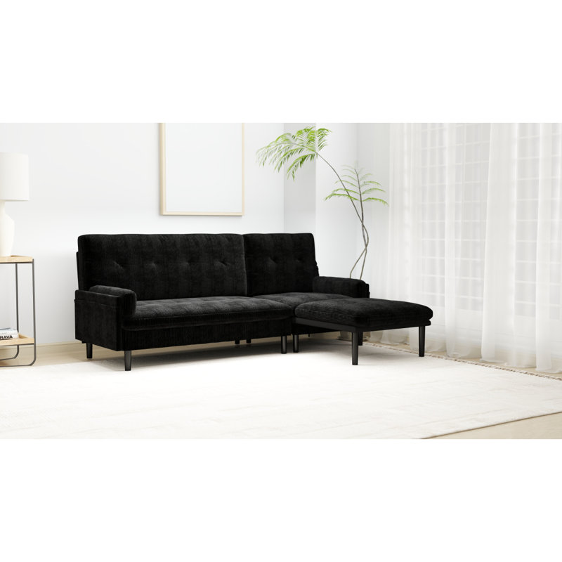 Canapé moderne gris, Noir