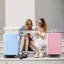 Bagages rigides, valises en ABS léger et durable avec roues doubles, bagages de voyage extensibles à carreaux de 24 pouces