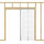 Porte coulissante 36 po x 80 po à 5 panneaux avec passe-tringle et porte-documents-118665506