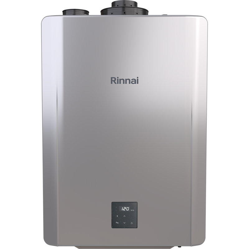 Chauffe-eau sans réservoir à condensation au gaz naturel / propane liquide 10-gal / min SENSEI RX-Series Rinnai 180 000 BTU