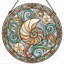 Panneau de vitrail Nautilus Shell - 7,8H-136715958