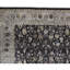 Tapis noir et ivoire de haute qualité noué à la main