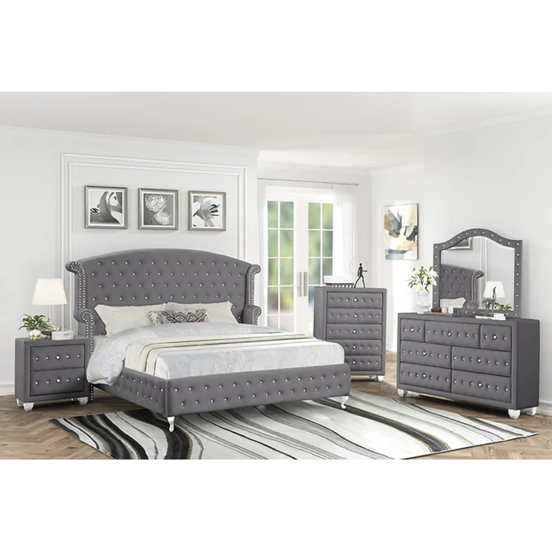 Ensemble de chambre à coucher 5 pièces Kardama Mailon