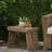 Foldable Side Table In Grey Wood With Slat Refinement, 21.07W X 13.87D 15.77H Quality, Style,