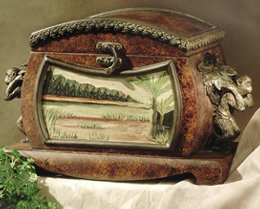 Boîte en bois courbé