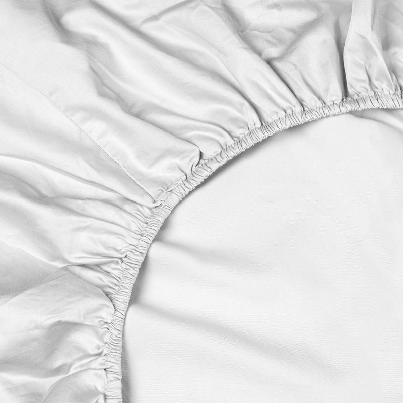 Sunrise Sateen Sheet Set, King Sheet Set with 2 Pillowcases, White