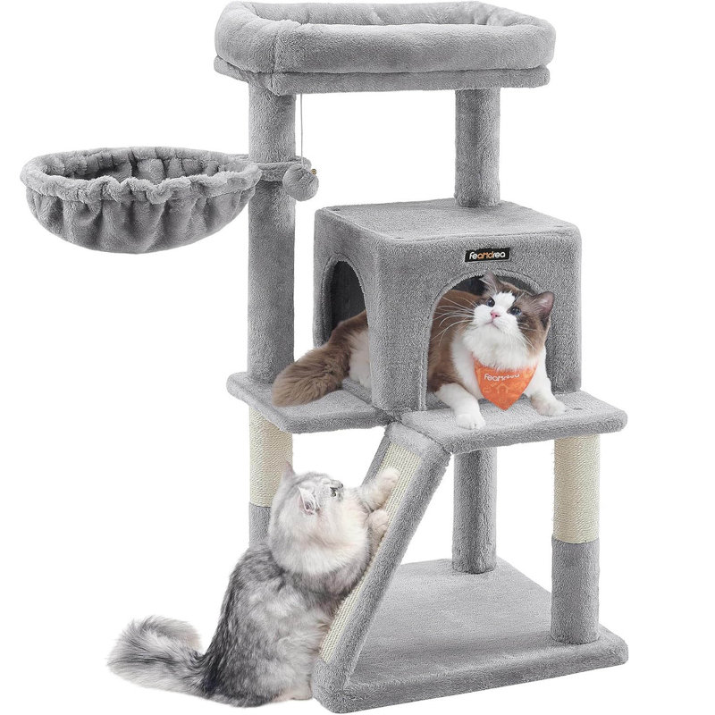 96cm H Cat Tree, Light Grey