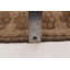 Tapis brun clair unique fait à la main de conception unique 4 pi 8 po x 7 pi 9 po Antalya