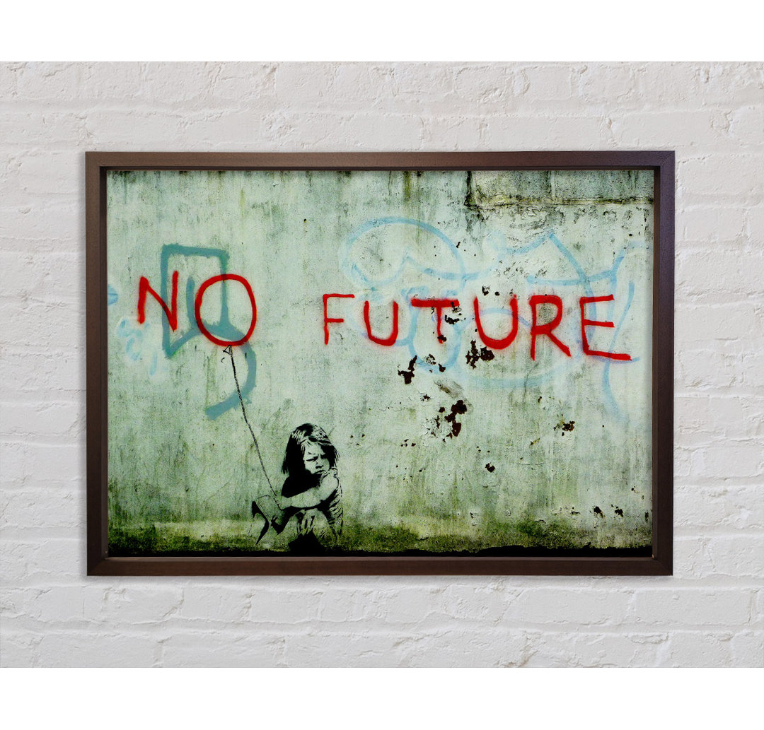 No Future Clean - Einzelner Bilderrahmen Kunstdrucke auf Leinwand