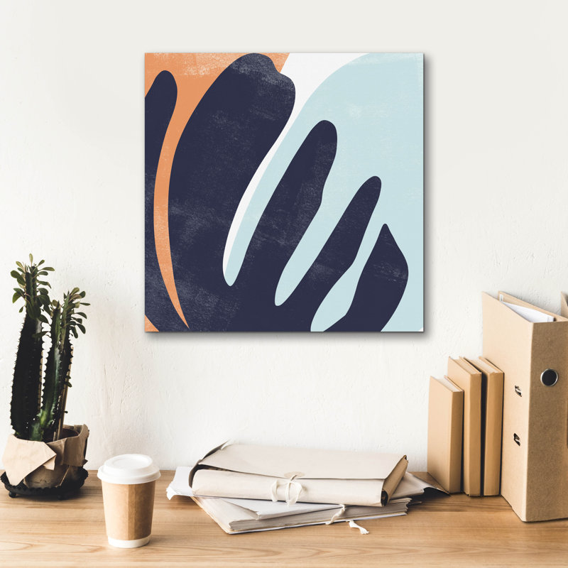  «Bright Wave 2» par Emma Scarvey, art mural sur toile, 18 po x 18 po