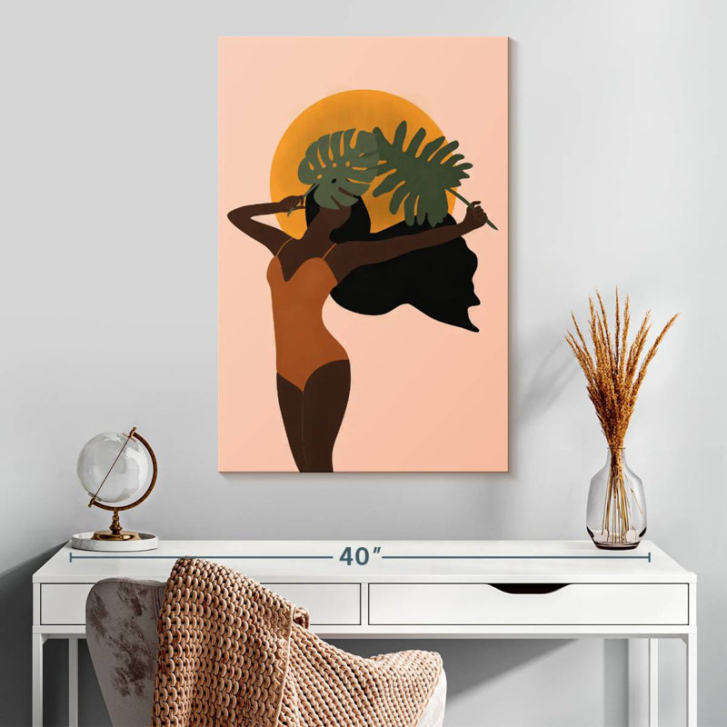 Leisha Botanical Babe II, 30" H x 20" W