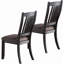 Ensemble de 2 chaises d'appoint en bois rembourrées