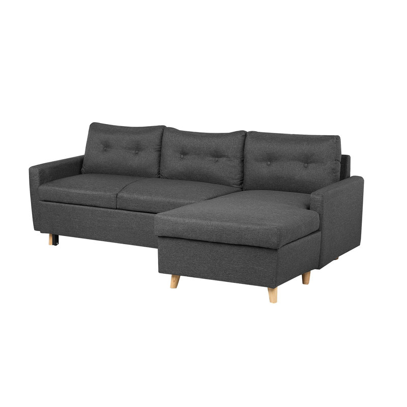 Dijon 3 Seater Sofa Bed, Right orientated, Blue