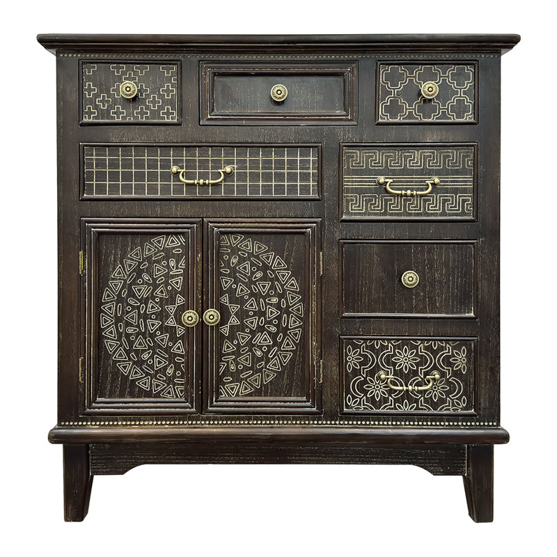 Buffet décoratif Gresia, Marron foncé