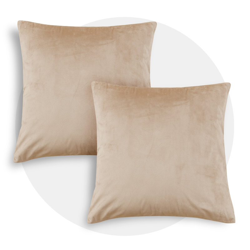 Reversible Pillow Cover, Cream White, 22" x 22"