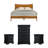 Barvelle Solid Wood 4 Pieces Bedroom Set-1708987084-1708987082