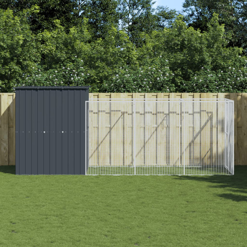 Birty Dog House, Anthracite, 181cm H x 165cm W x 455cm D