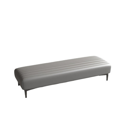 Banc rembourré en cuir Eribella