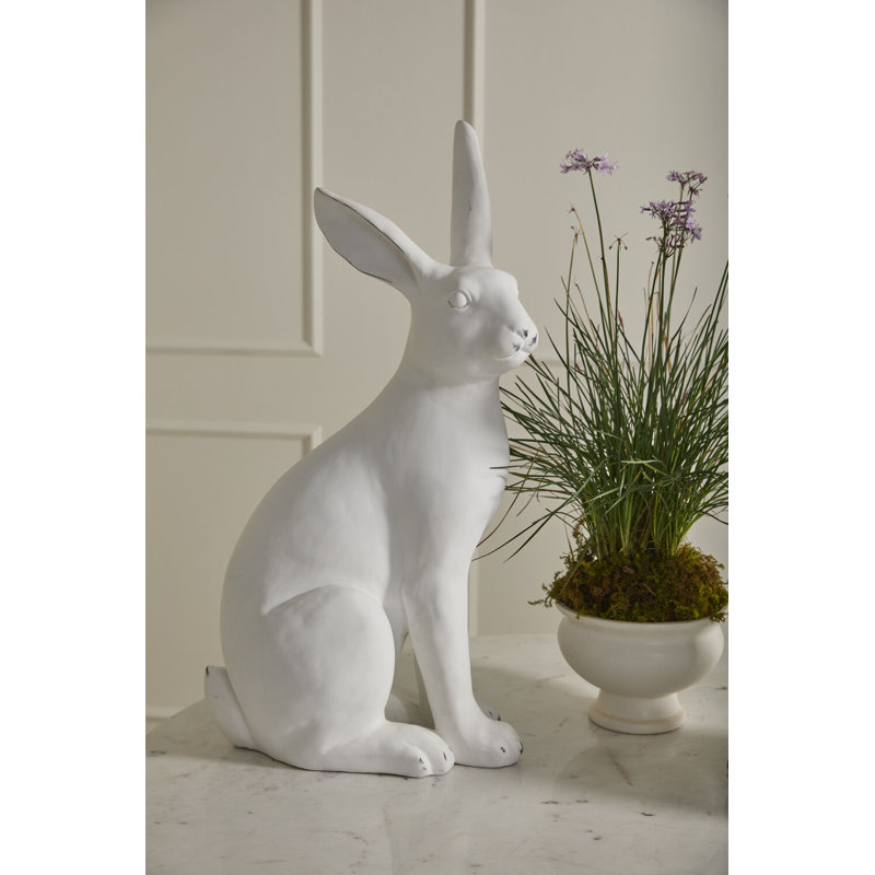 Statue de lapin jardin 16 po x 9,5 po x 30,5 po