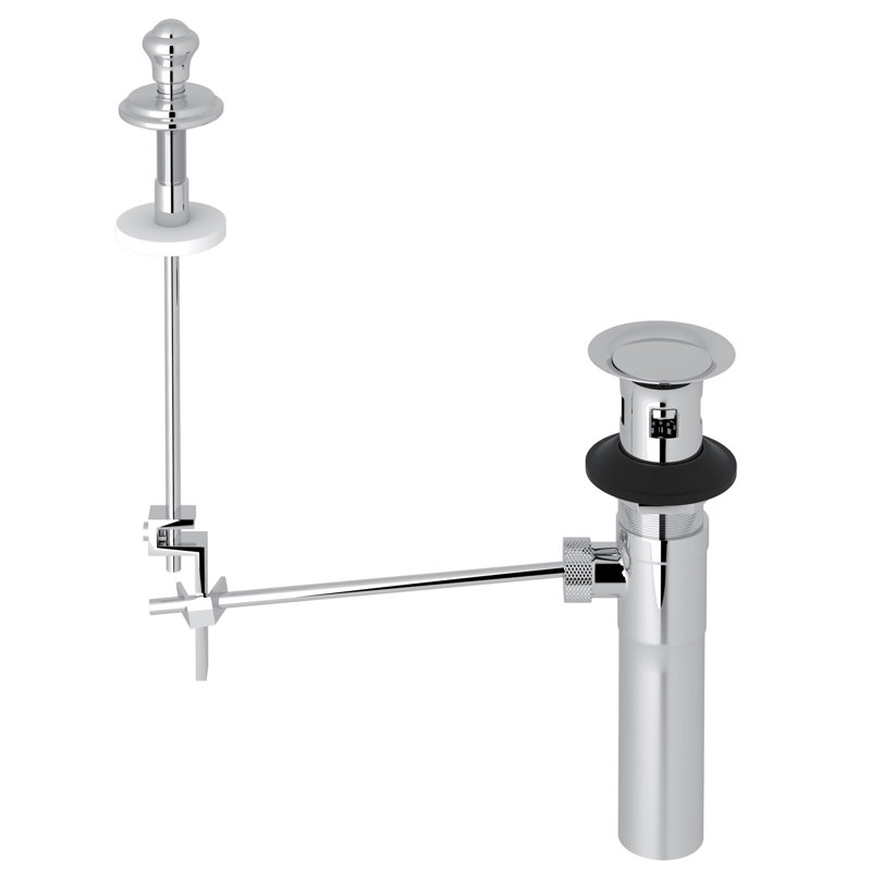 Perrin & Rowe Remote Pop-Up Set With Overflow, Polished Chrome