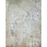 Hand Knotted Area Rug in Beige And Camel
