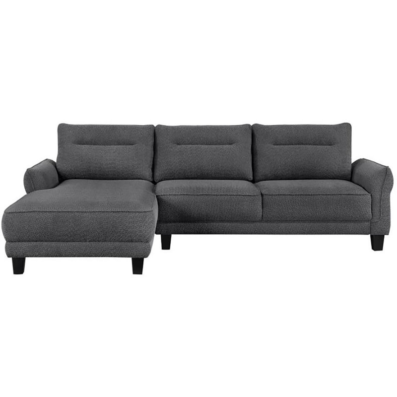 Canapé modulaire Dedan, 100 % polyester gris