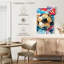 Ensemble de 3 balles de soccer amusantes sur toile-45574232