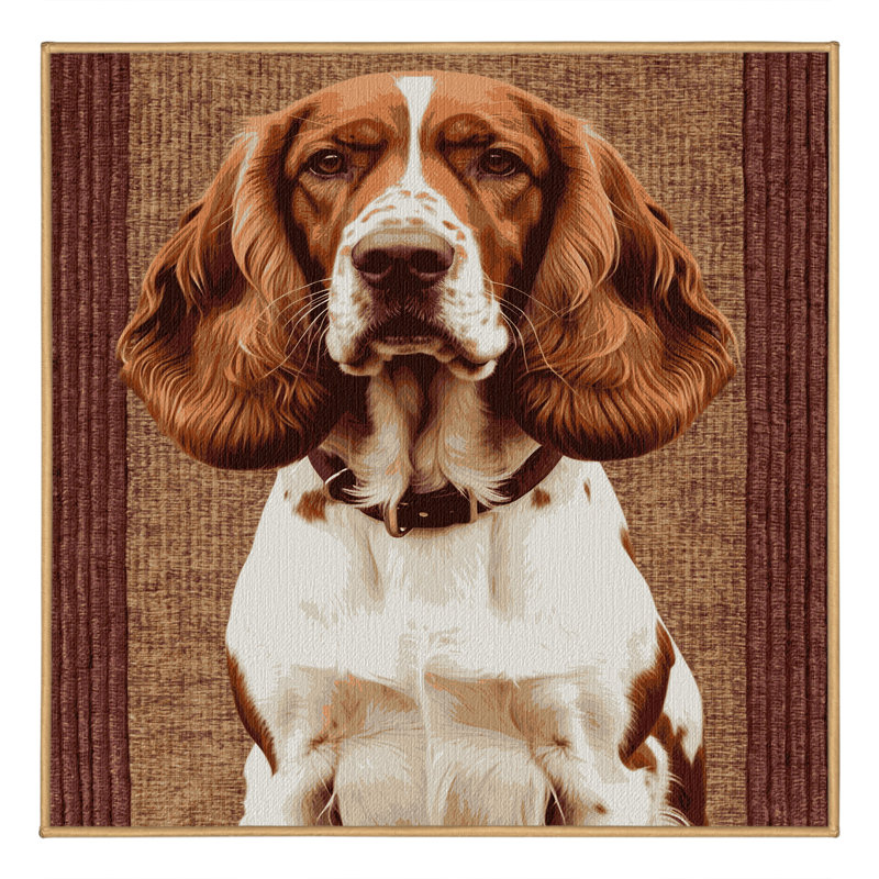  Tapis lavable pour chien Setter irlandais, Carré 5 pi