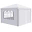 Auvent de mariage 10 pi x 10 pi pour tente de réception d'extérieur robuste + 4 murs amovibles-125316271