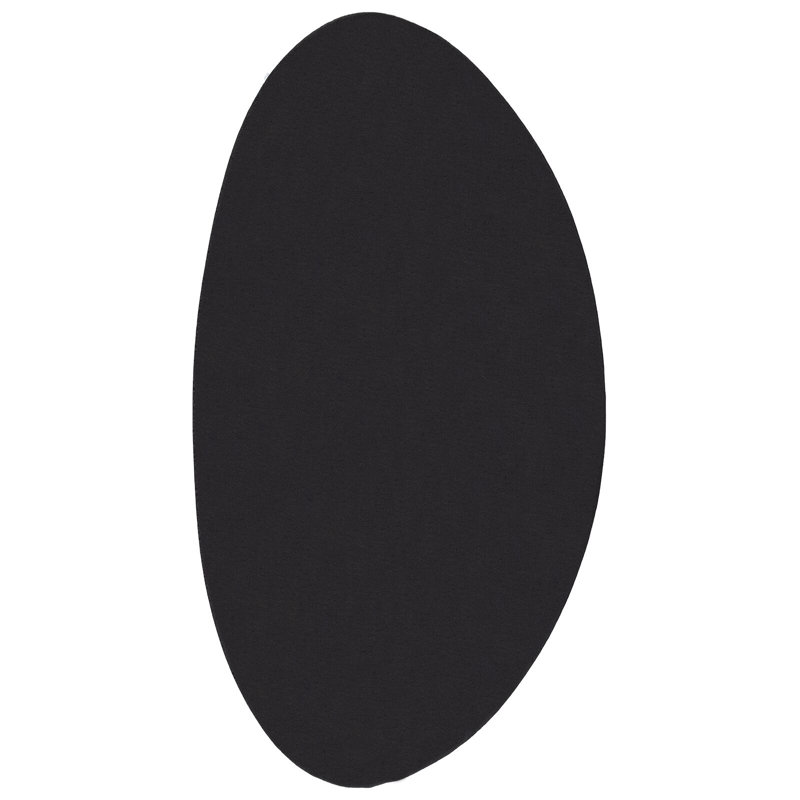 Rugs Black Synthetic Non-Slip Accent Rug, Novelty 100 x 200 cm