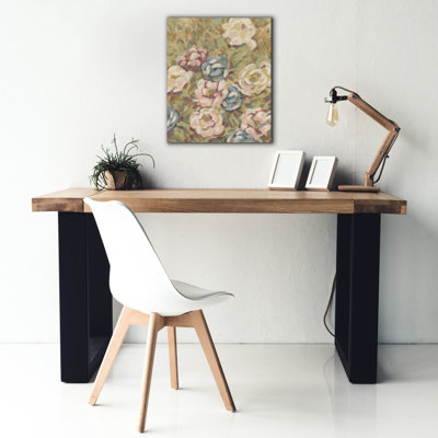 «Epic Graffiti», «Rustic Rose Garden 1» par June Erica Vess, art mural sur toile, 20 po x 24 po