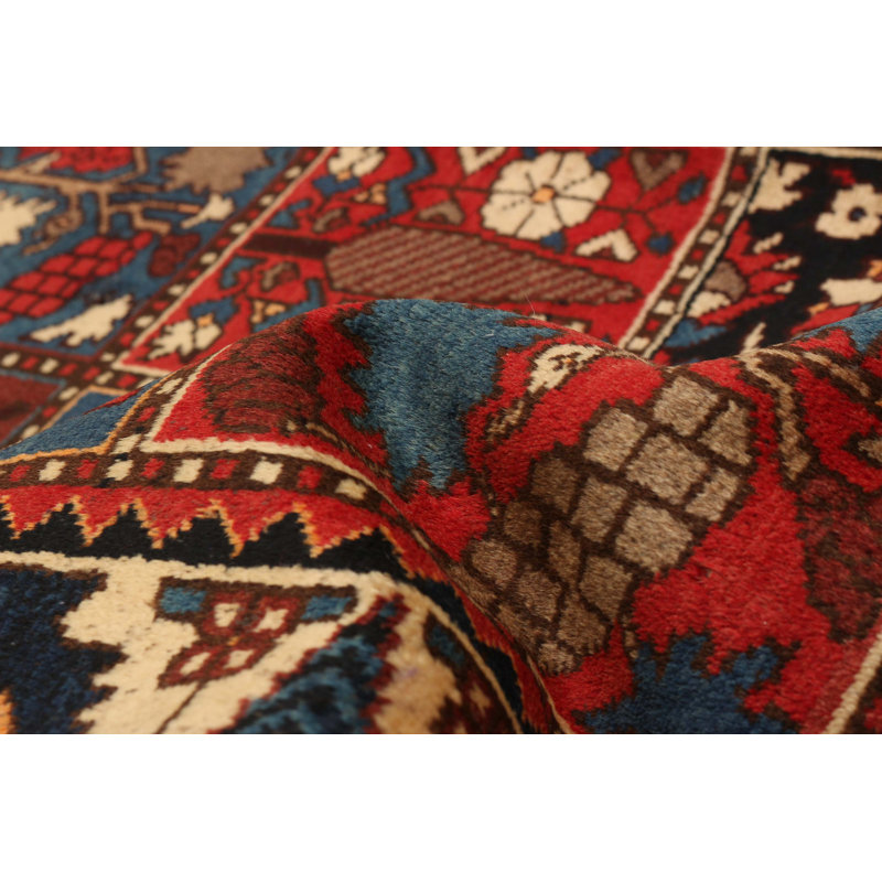 Tapis rouge rétro Kayseri 5 pi 3 po x 8 pi 2 po