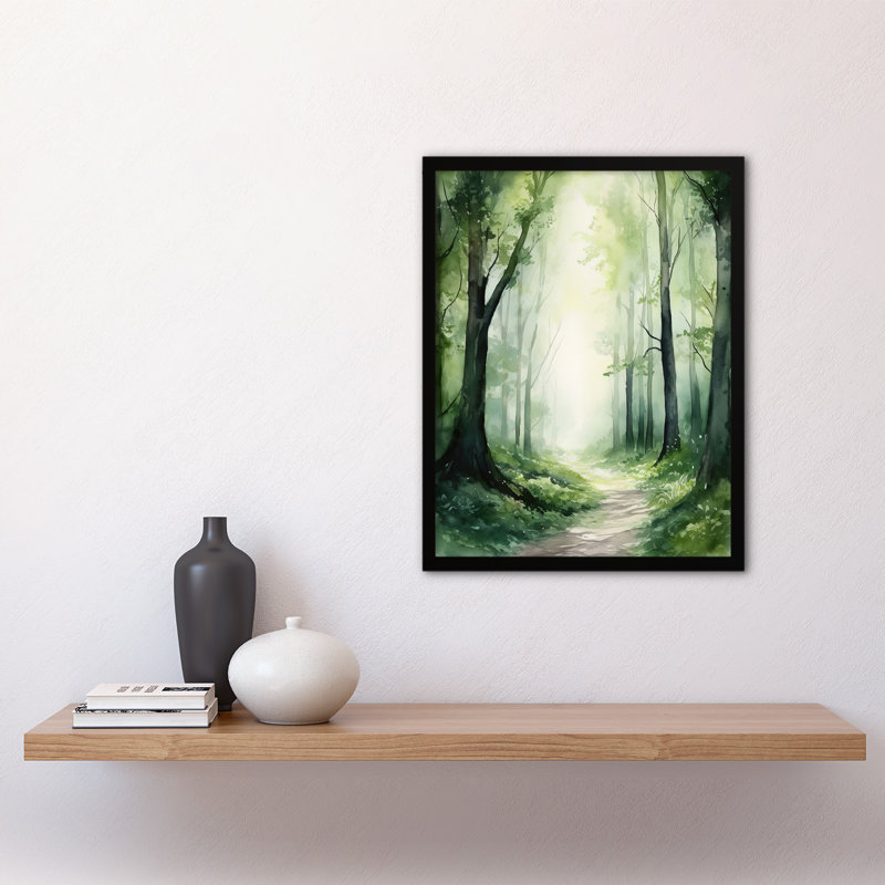 Akyra Sage Green Springtime by Kath Raymond - Single Picture Frame Print