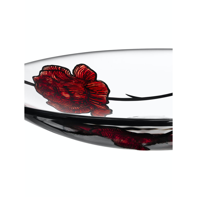 Tattoo Handmade Crystal Dinner Plate