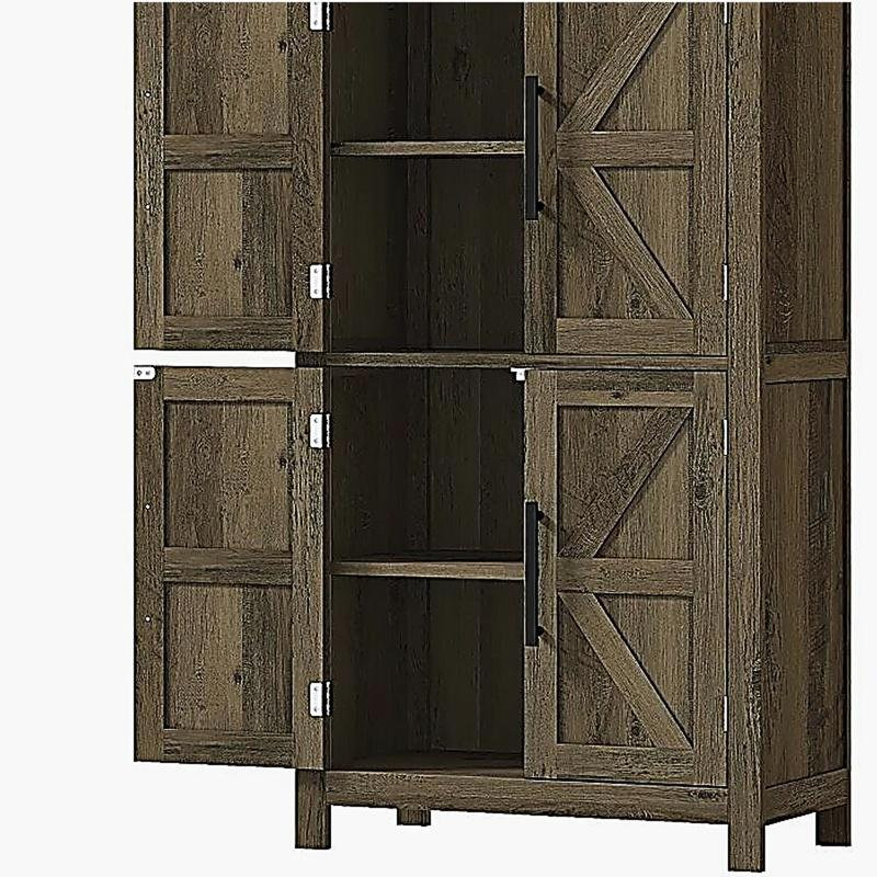Armoire de cuisine, armoire de rangement pour vestibule, Brun