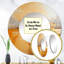 Amber Glow I - Abstract Landscape Yellow Large Round Mirror-97183349