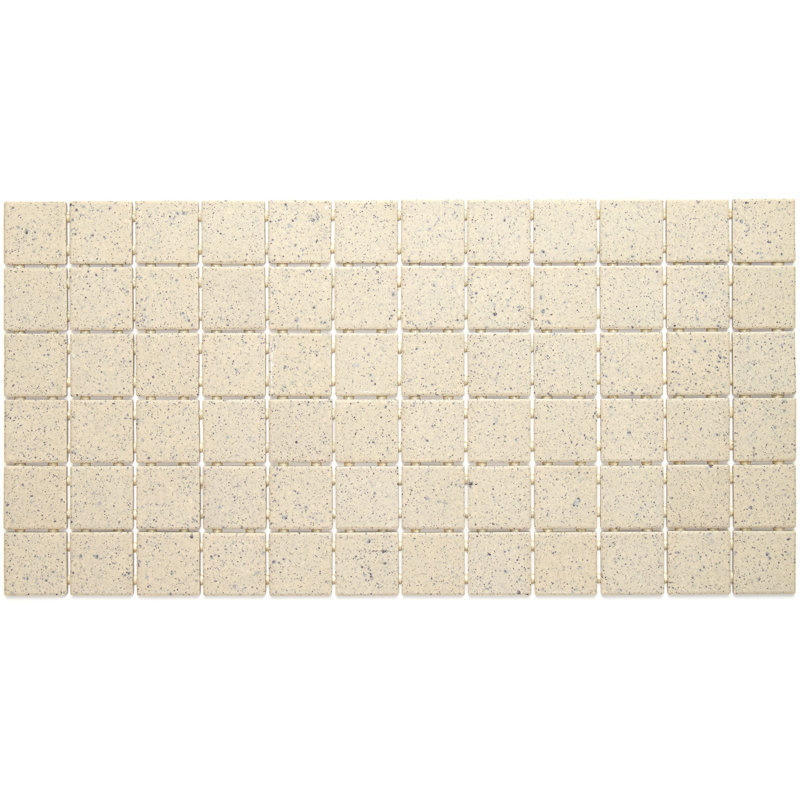 Carreau de mosaïque en porcelaine 12 po x 24 po Dalton, Palette Buffstone
