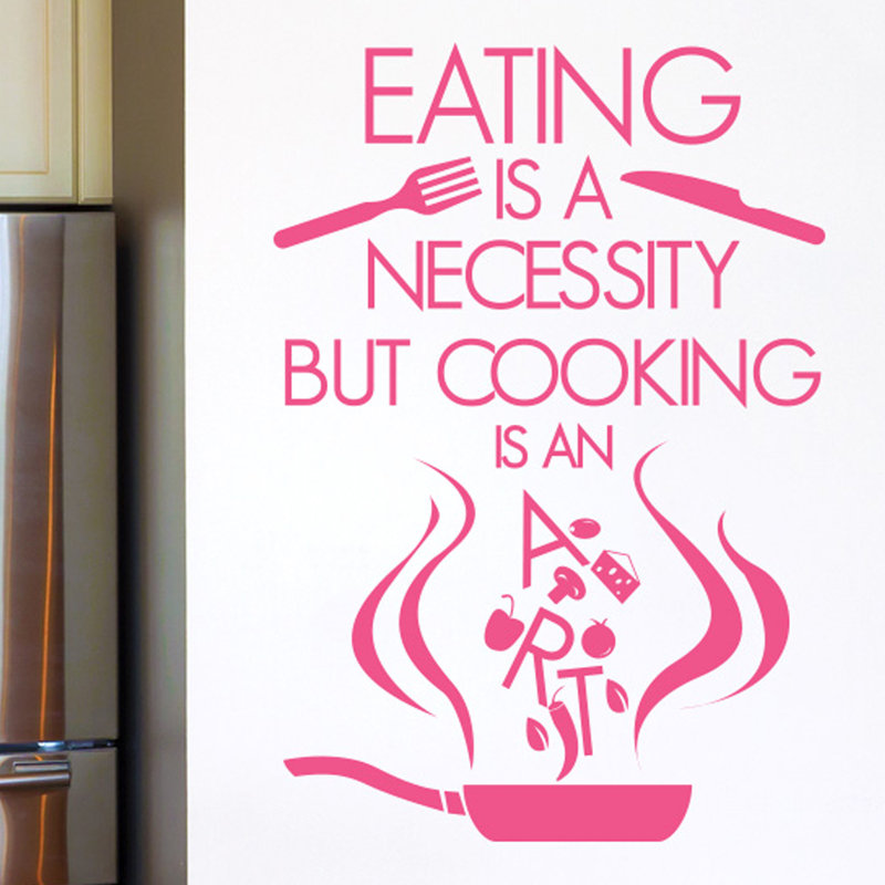 Food & Beverage Wall Decal, Pink